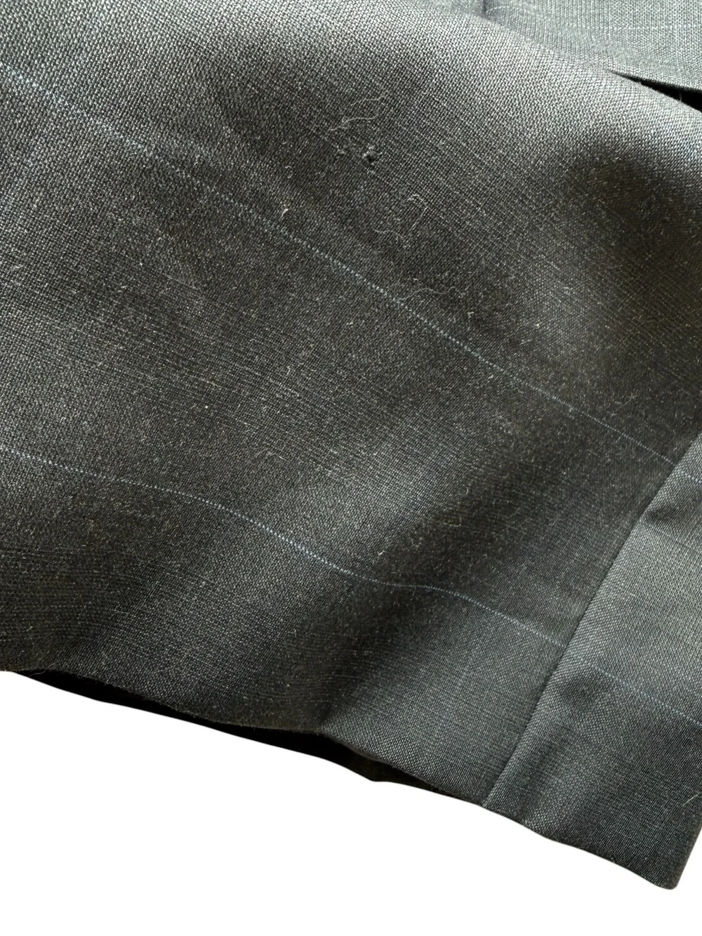 Lauren Ralph Lauren 100% Wool Gray Blue Windowpane Sport Coat Blazer 44R Classic